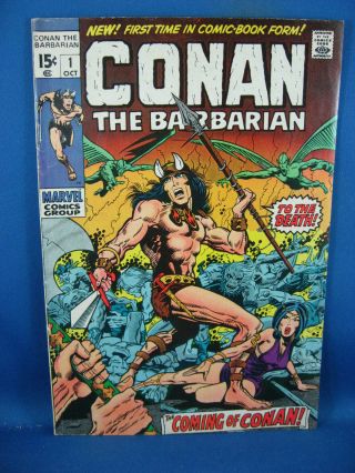 Conan The Barbarian 1 Vg F First Issue Barry Smith 1970