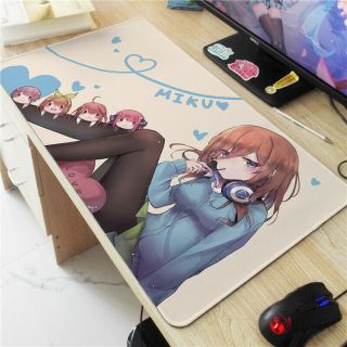 The Quintessential Quintuplets Nakano Miku Anime Large Mouse Pad Mat 70x40cm