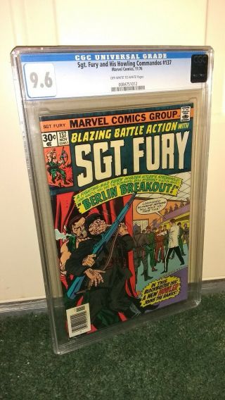 Sgt.  Fury 137 Cgc 9.  6 Off White To White Pages