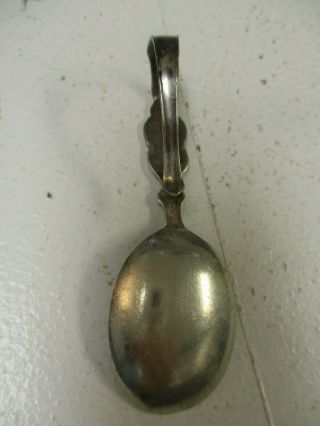 Vintage Sterling Silver Bunny Rabbit Baby Child Spoon 3