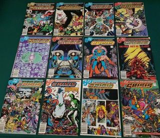 Dc Crisis On Infinite Earths All 1 - 12 Incl 7 & 8 Canadian Price Variants Hg
