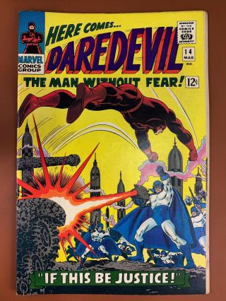 Daredevil 14 (1966 Marvel Comics) The Plundere Appearance Silver Age