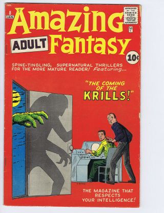 Adult Fantasy 8 (pretty -) Ditko; Last 10¢ Issue; 1962 (c 24451)