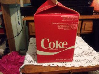 Vintage Rare Coke Coca Cola 1 Gallon Syrup Carton Box Soda Fountain Empty 2