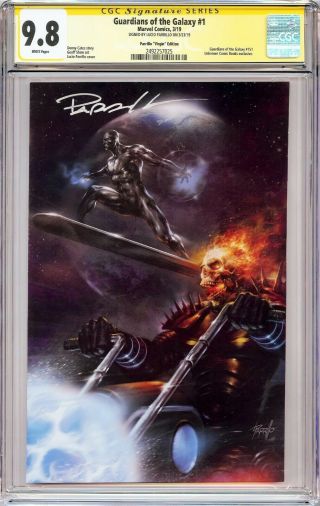 Guardians Of The Galaxy 1 Virgin Variant Cgc 9.  8 Ss Signed Lucio Parrillo