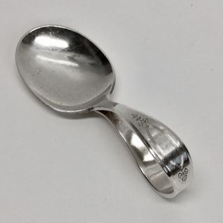 Oneida Community Plate Adam 1917 Silver Plate Curved Handle Baby Spoon 3 1/2 "