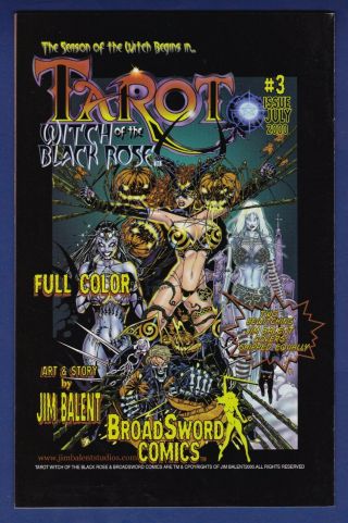 Tarot Witch of the Black Rose 2 Broadsword 2000 Jim Balent Holly G 2