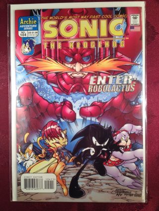 Sonic The Hedgehog Comic Book 104 February 2002 Freedom Fighters Bagged