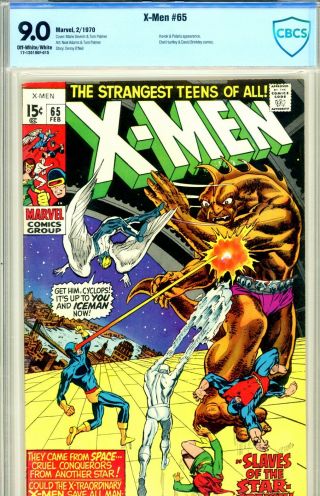 X - Men 65 Cbcs Graded 9.  0 - Professor Xavier Returns - Neal Adams Art