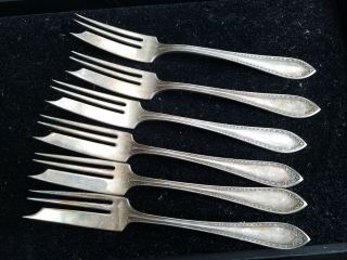 Vintage Community Silver Silverplate Set Of 6 Fork 7 " L
