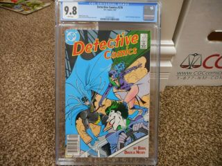 Detective 570 Cgc 9.  8 Batman Catwoman Joker Cover Dc 1987 White Pg Movie Tv