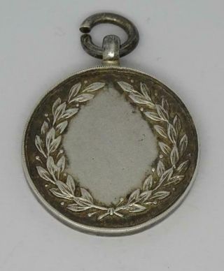 Antique Sterling Silver Albert Fob Medal C1930