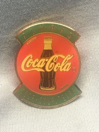 Vintage " Always Coca - Cola,  Texas " Coke Usa Lapel Pin Button Badge