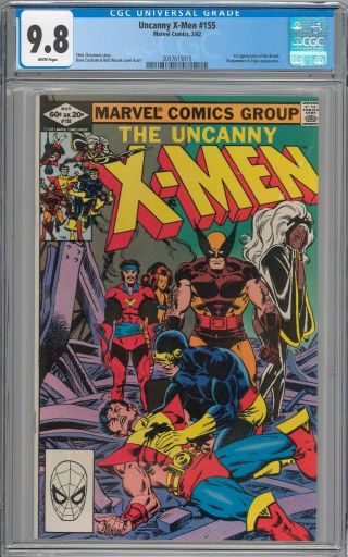 Uncanny X - Men 155 Cgc 9.  8 Nm/mt 1st Appearance Of The Brood White Pages