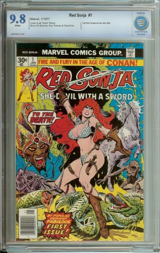 Red Sonja 1 Cbcs 9.  8 White Pages // 1st Red Sonja In Her Own Title