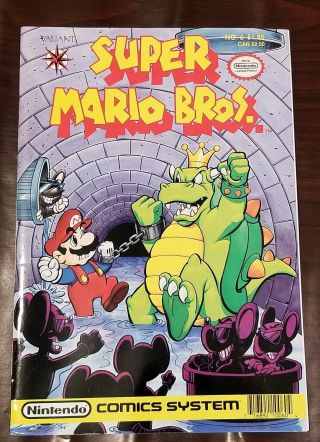 Mario Brothers Nintendo Comic No.  6 1990 1st Series Valiant Unread