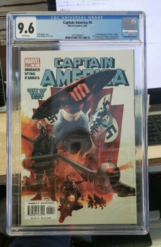 Captain America 6 (vol.  5) - Cgc Grade 9.  6 - Winter Soldier 