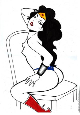 Wonder Woman 2 By Bianca Amorim - Art Pinup Drawing