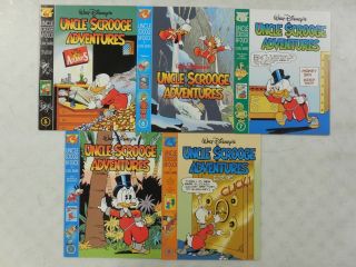 5x Gladstone Uncle Scrooge Adventures In Color 5 6 7 8 9 Carl Barks
