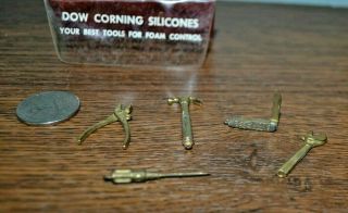 Salesman Sample Dow Corning Silicones Mini 1 1/2 " Complete Tool Set 5 Pc