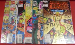 Infinity Crusade 1 - 6 Marvel Comic Set Complete Thanos Starlin Milgrom 1993 Nm