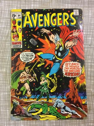 Marvel Comics Silver Age Avengers 84 Thor Arkon Vision Vg