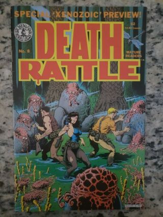 Death Rattle 8 Kitchen Sink 1st Appearance Xenozoic Tales 1986 Fn,