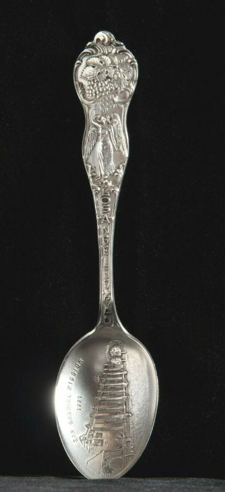 Vintage Brock & Feagans Sterling Silver San Gabriel Mission Souvenir Spoon