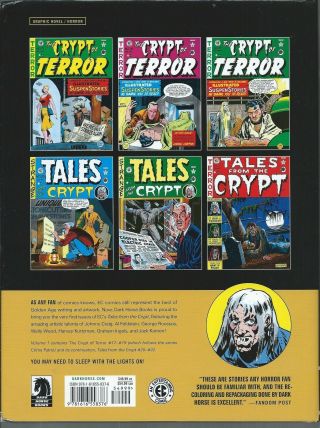 Tales from the Crypt 1 Dark Horse hardcovers EC Archives reprints 6 issues 2