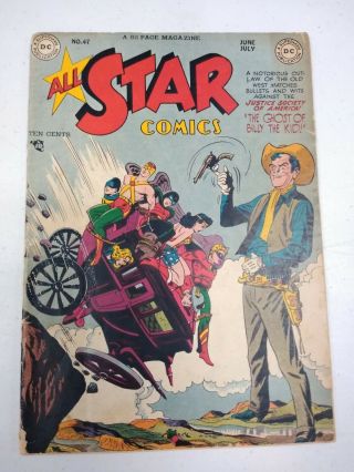 All - Star Comics 47 Dc Comics Golden Age Western Classic Cover Check Out My Items