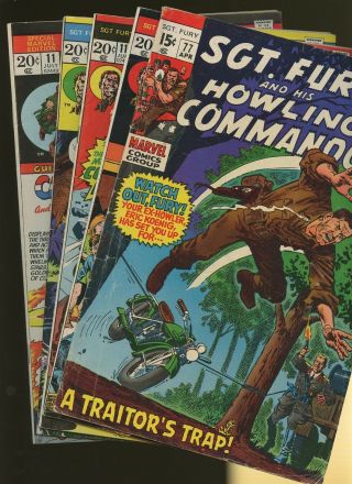 Sgt.  Fury And His Howling Commandos 77,  110,  111,  112 Special Marvel Edition 11 5