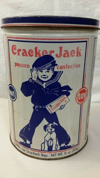 Vintage Limited Edition 1990 Cracker Jack Tin Canister