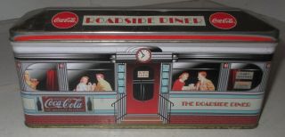 Vintage Coke Coca - Cola Tin " The Roadside Diner " 1950 
