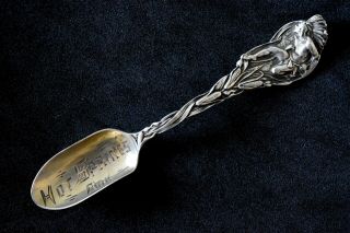 Antique Native American Indian Hot Springs Arkansas Sterling Silver Spoon