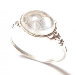 Vintage Or Modern Silver And Moonstone Ring