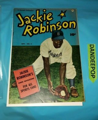 Jackie Robinson Sept.  1950 Volume 1 No.  3 Comic Book Baseball