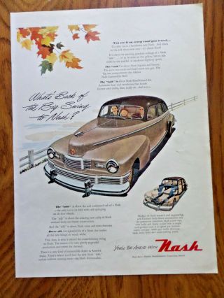 1948 Nash 600 Ad What 