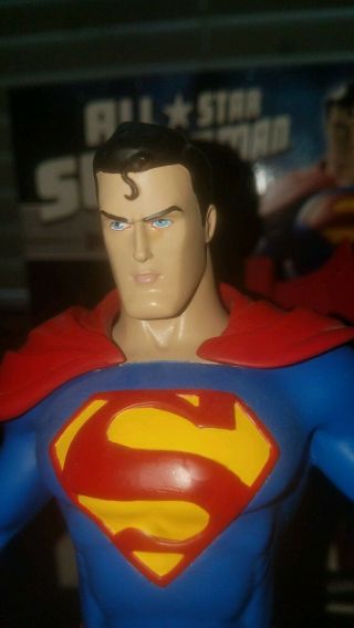 Dc Comics All Star Superman Dvd Animation Maquette Statue 0078/2500 Low Number