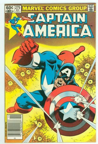 Captain America 275 1st App Baron Zemo Ii Marvel Comics 1982 Vf