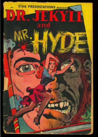 Star Presentations 3 (dr.  Jekyll And Mr.  Hyde) Wood Art Fox Comic 1950 Fr - Gd