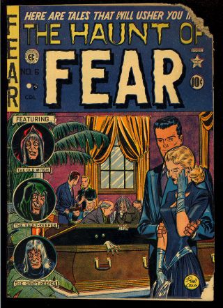 Haunt Of Fear 6 (canadian Edition) Pre - Code Ec Horror Comic 1951 Fr