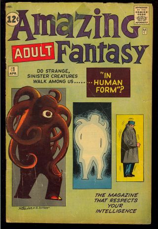 Adult Fantasy 11 Stan Lee Steve Ditko Cover Art Marvel Comic 1962 Gd