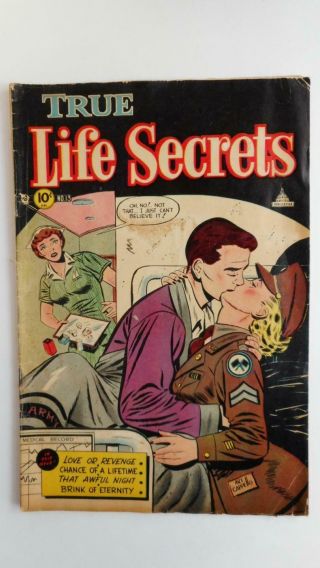 True Life Secrets 13 G/vg 3.  0 (charlton 1951 Series) Rare None On Census