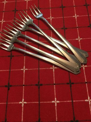 Simeon L George H Rogers A1,  Courtney Silverplate Flatware Oyster/olive Forks