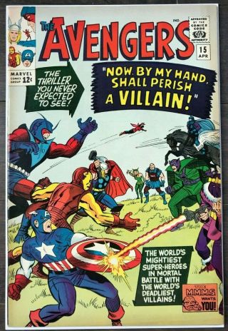 Avengers 15 Vf/vf,  Jack Kirby C & Stan Lee Story Death Of Zemo Key Issue L@@k