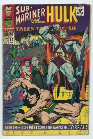 Tales To Astonish 90 Marvel (1967) Comic Book Sub - Mariner Incredible Hulk