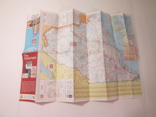 Vintage 1970 Phillips 66 Maine NH VT Gas Service Station Travel State Road Map 5