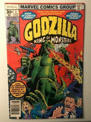 Godzilla 1 Marvel Comics August 1977 Grade Read