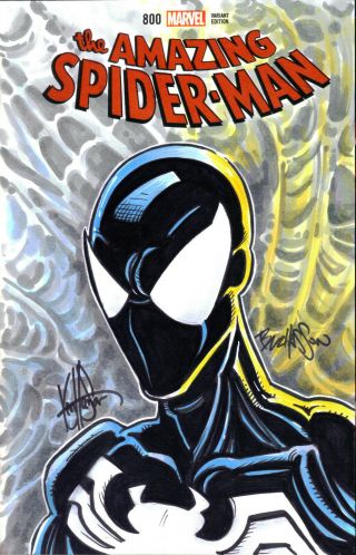 Spiderman Sketch Cover By Ken Haeser And Buz Hasson