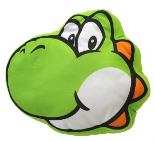 Real Little Buddy Mario Bros 1260 Yoshi Face 12 " Cushion Plush Pillow
